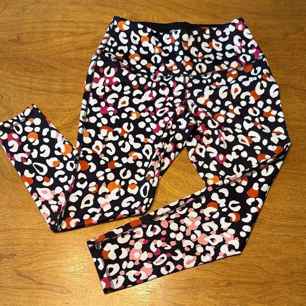 Chico's Zenergy Leggings with Vibrant Leopard Print